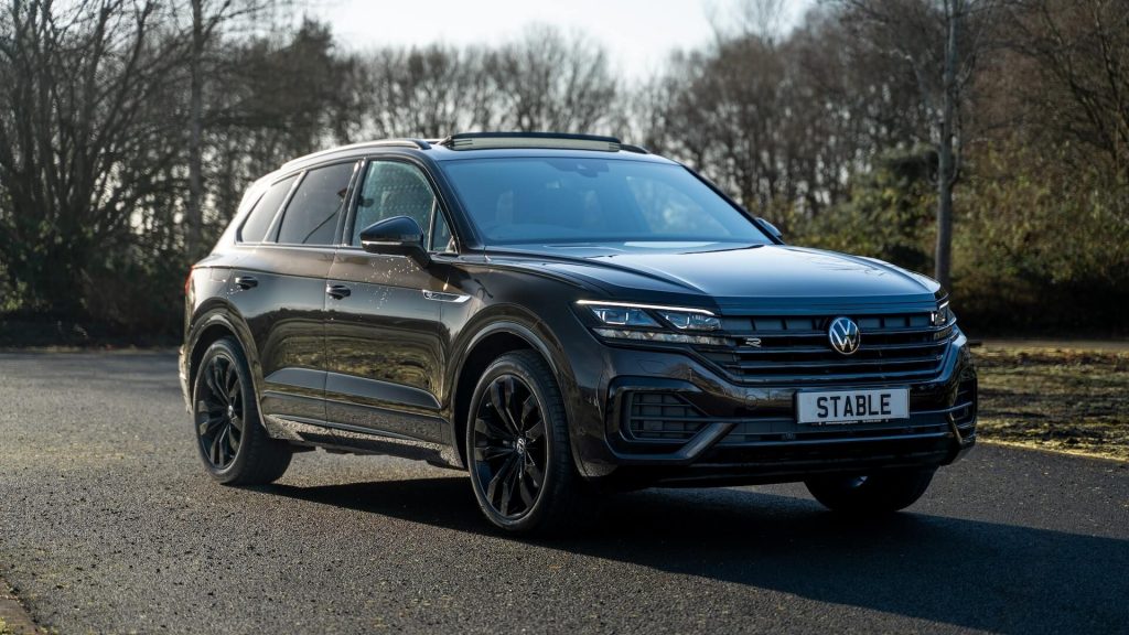A Volkswagen Touareg, a versatile SUV known for its performance.